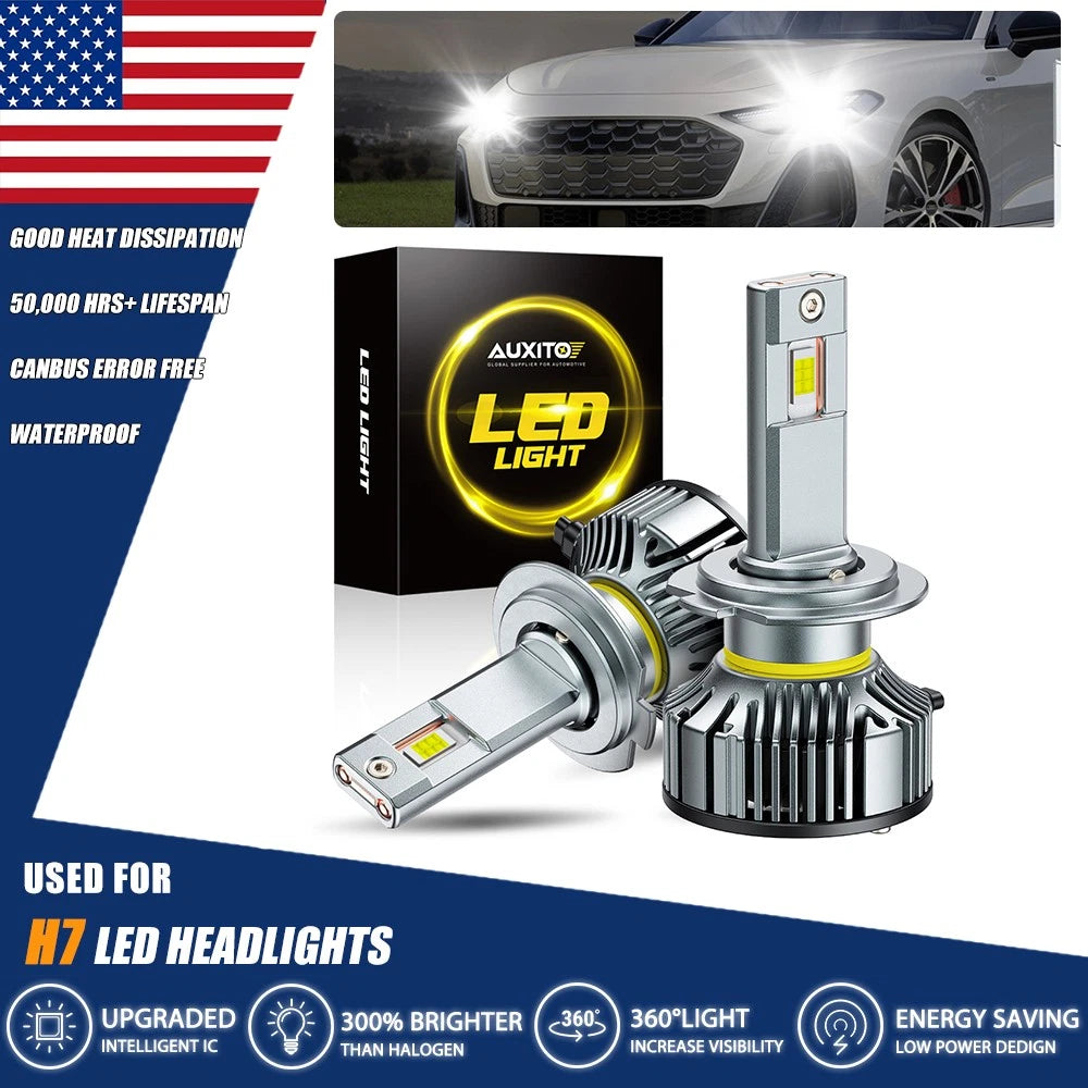 H7 LED Headlight Kit for - 10000LM 6500K
