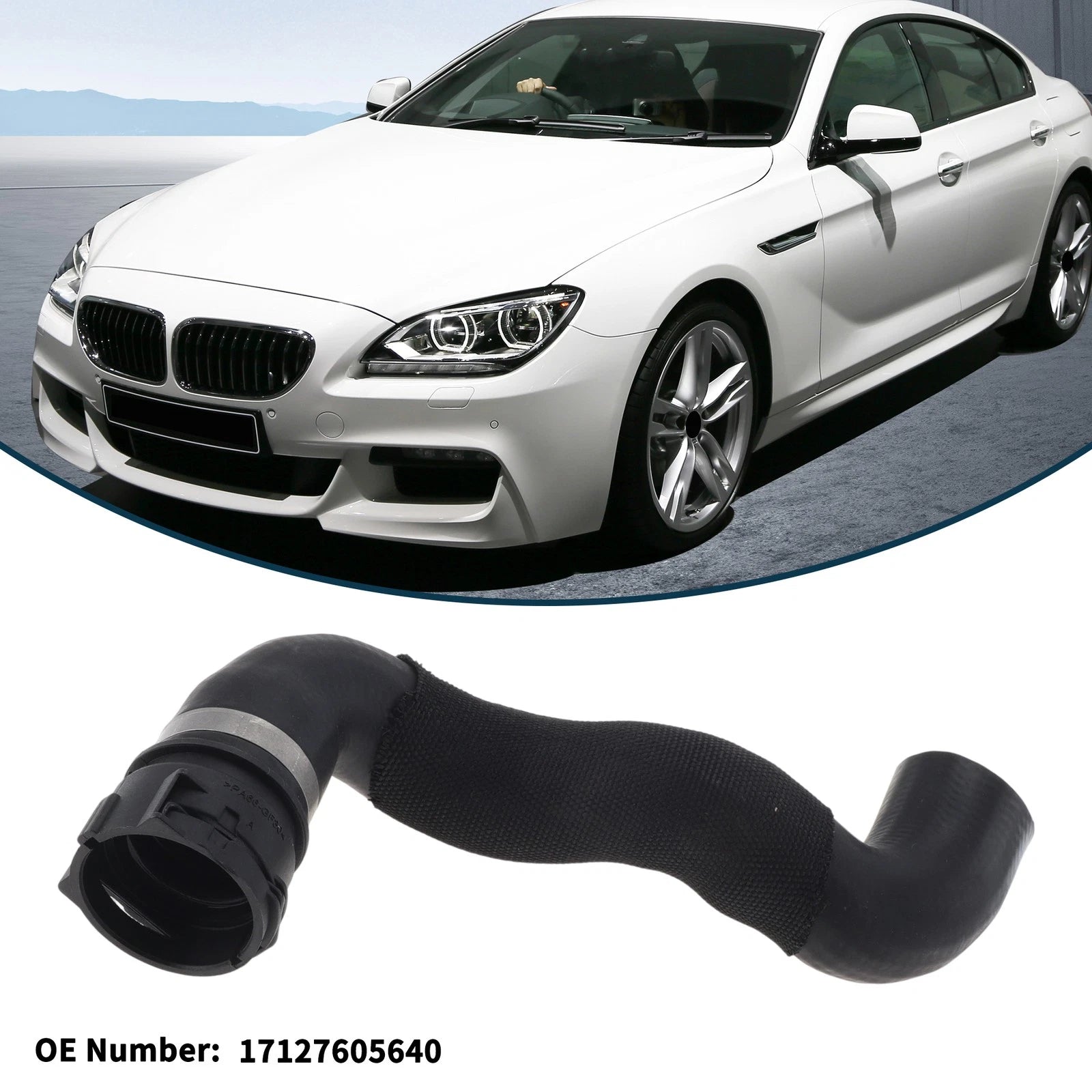 Radiator Hose No. 17127605640 for BMW 640i (2012–2018)