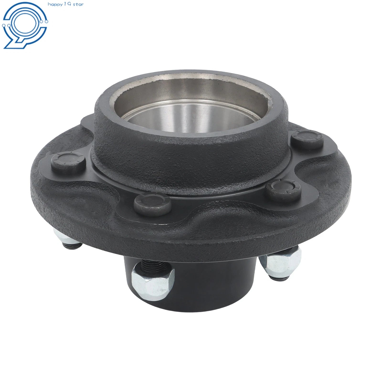 Round Spindle Axle Kit with 6 x 5.5 Lug Idler Hubs for 6000# Axle
