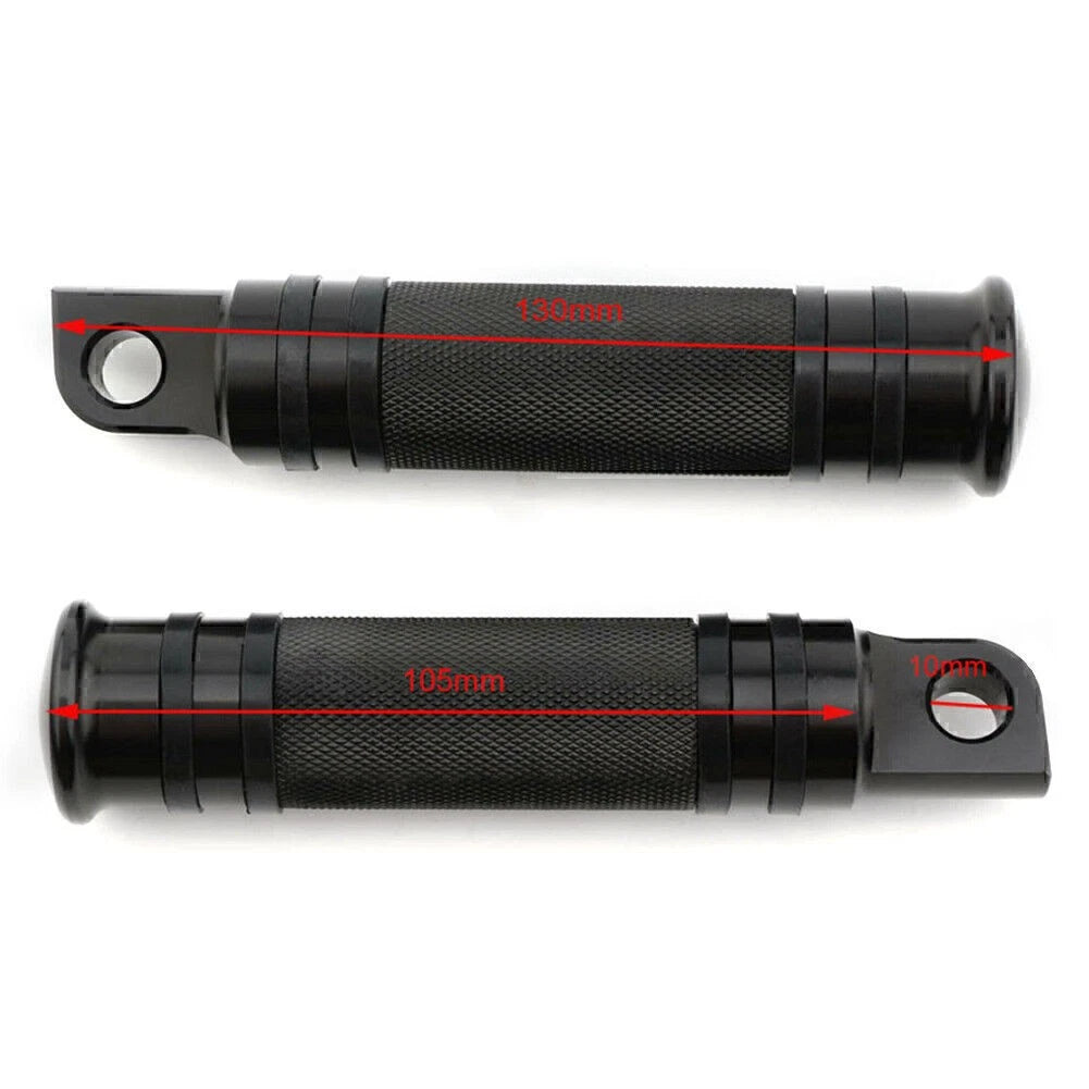 2X Male Mount Footpeg Pegs for Harley Davidson Aluminum Black