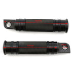 2X Male Mount Footpeg Pegs for Harley Davidson Aluminum Black