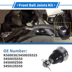2 Pcs Front Lower Ball Joints for Nissan Frontier (1998–2004) No.K500038/545003S525