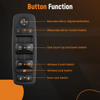 Front Driver Master Window Switch for Chrysler Town & Country (2012–2016) 68110866AA