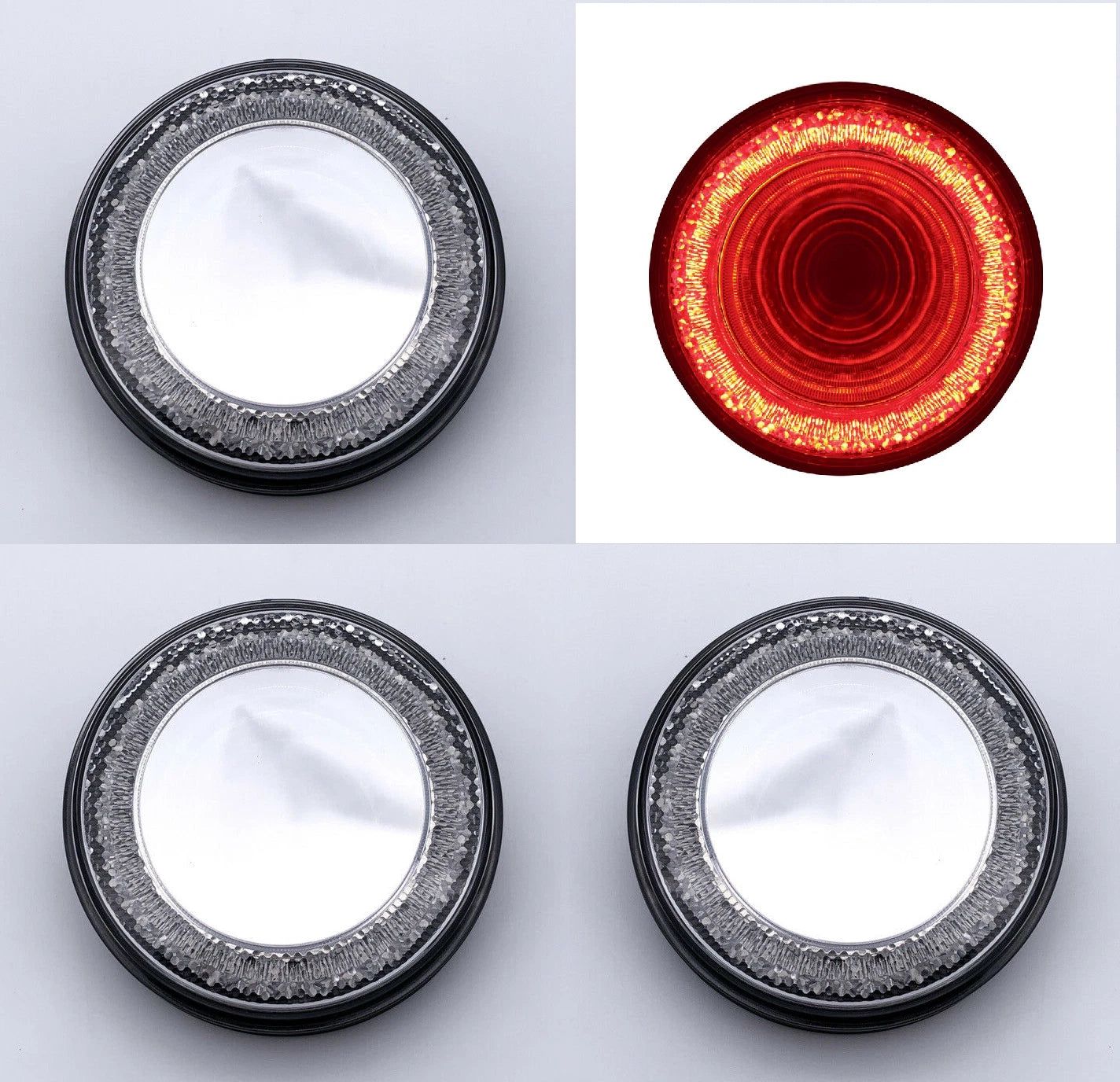 Mirage Stop Set 4 Inch Round for Car Truck (Universal)