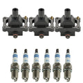Bosch 3 Ignition Coils & 6 Platinum Spark Plugs for W140 R129 (1992–1999)