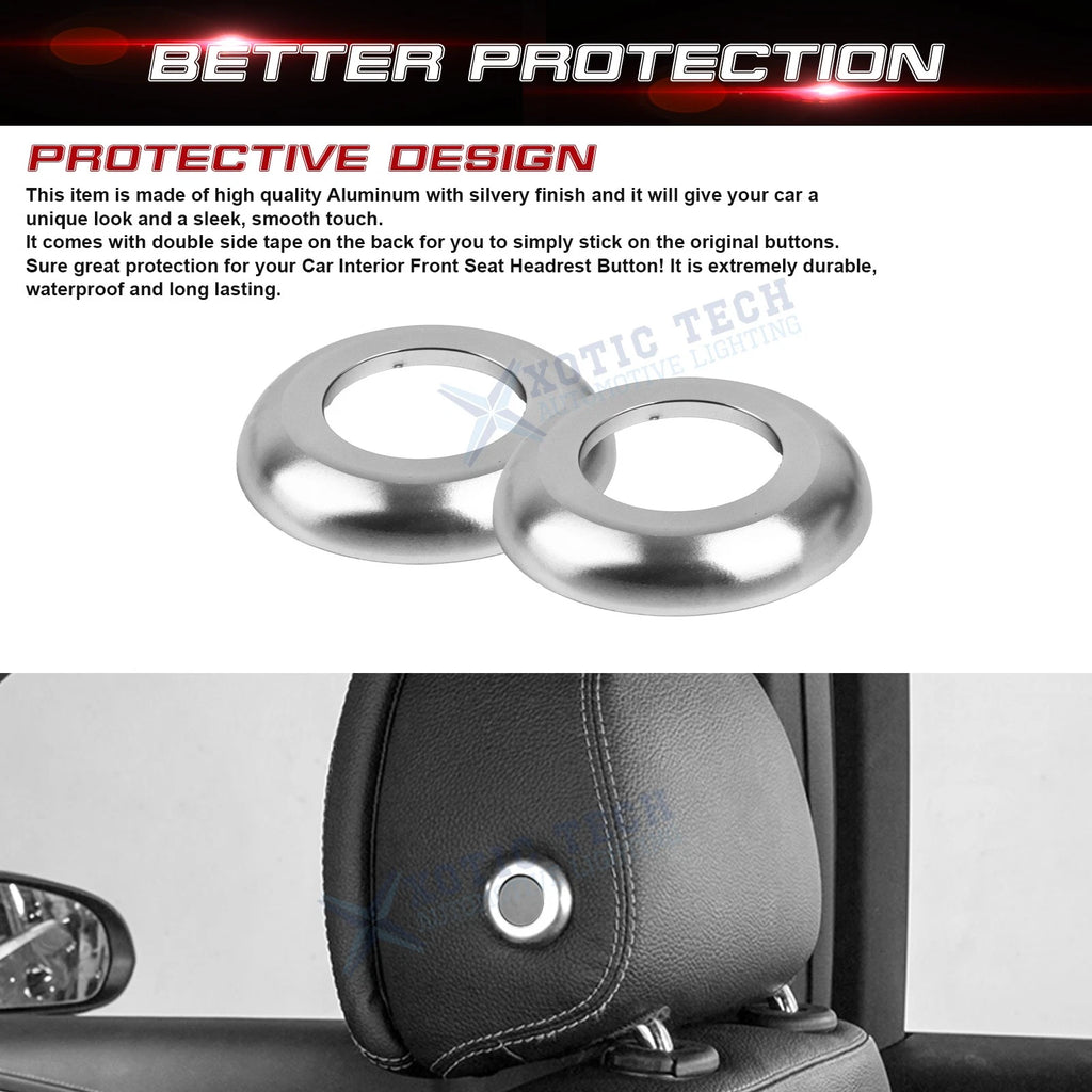 Front Seat Headrest Button Covers for Mercedes-Benz W205 X205 (2015-2022)