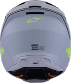 Alpinestars SM3 Radium Offroad Helmet for Offroad (Medium, Grey/Black/Yellow)