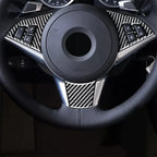 Pack of Three Six Series Carbon Fiber Steering Wheel Covers for BMW 6 Series