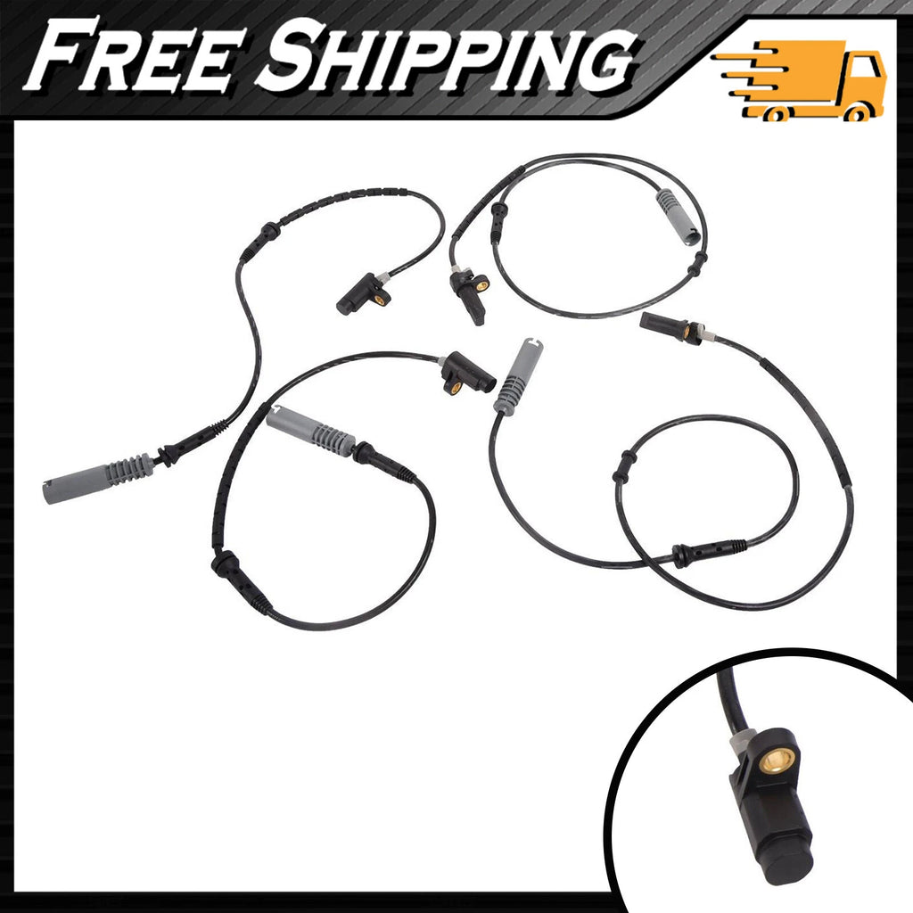 Set of 4 ABS Wheel Speed Sensors for BMW 740i 740iL (1994–2001)