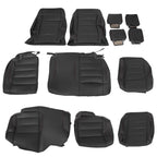 Set of 4 Seat Covers for Jeep Wrangler 4Door (2008–2010) Black