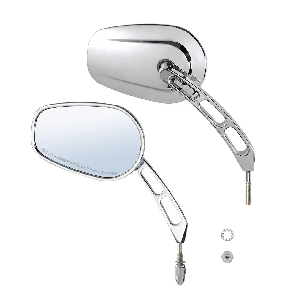 Chrome Rear View Mirrors for Harley Touring Road Electra Street Glide (1994-2022)