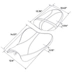 Black Rider & Passenger Seat for Suzuki GSXR1000 (2007–2008)