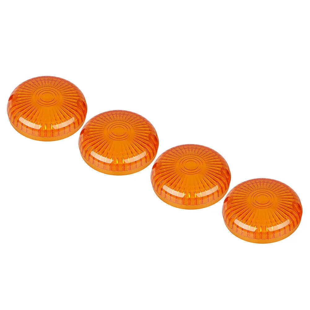 4 x Amber Turn Signal Lens Covers for Yamaha Road Star/V Star 1100/Vmax 1200