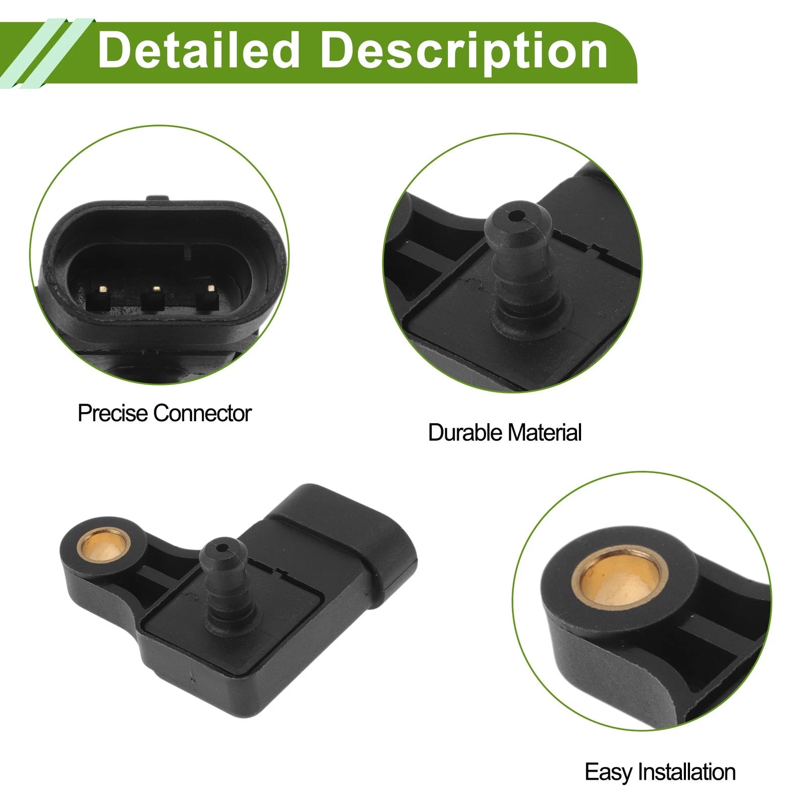 MAP Sensor for Chevrolet Kalos 1.4 16V (2003–2008) - Part No. 25195788