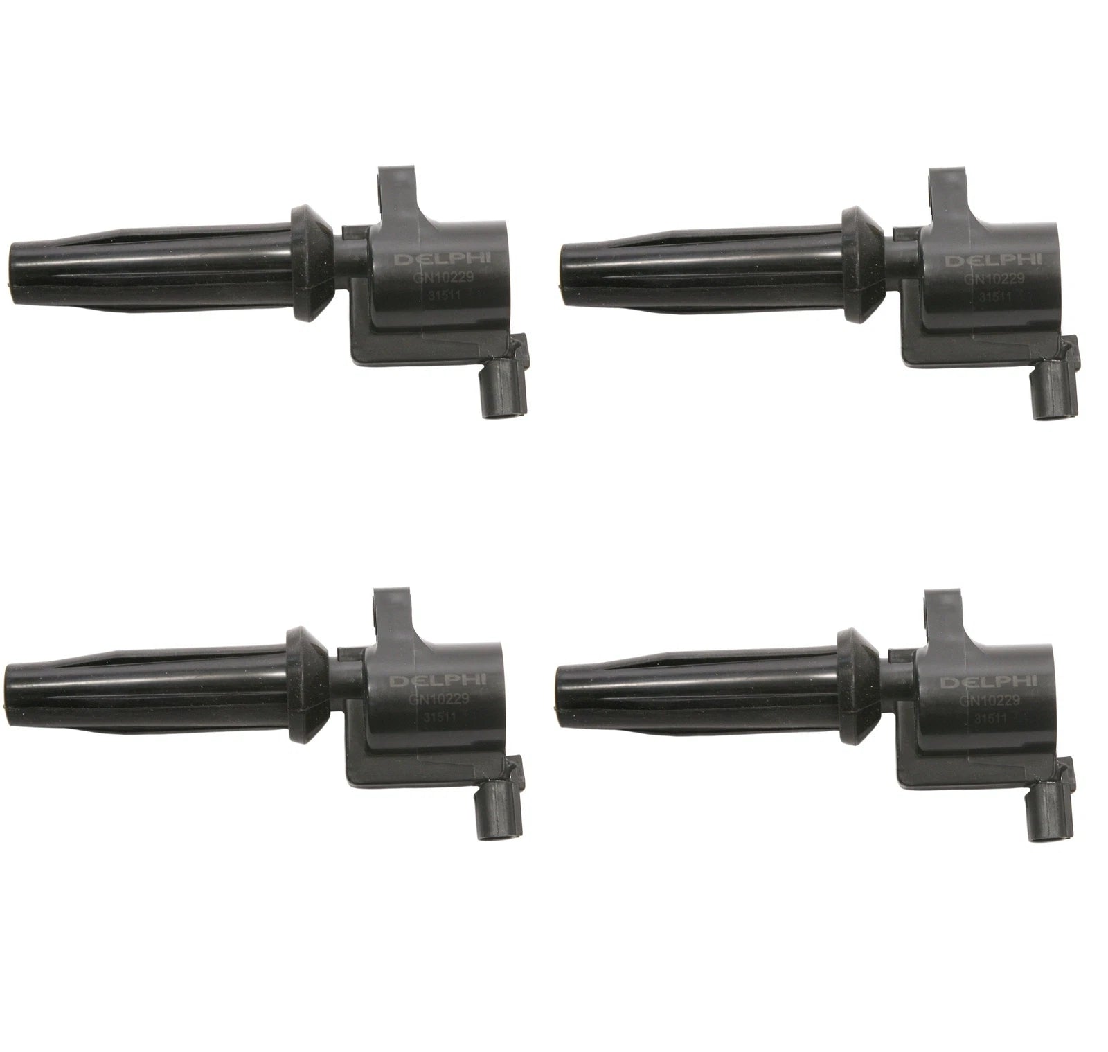 Set of 4 Delphi Direct Ignition Coils for Ford Escape, Focus, Mazda 3, 6, Mercury