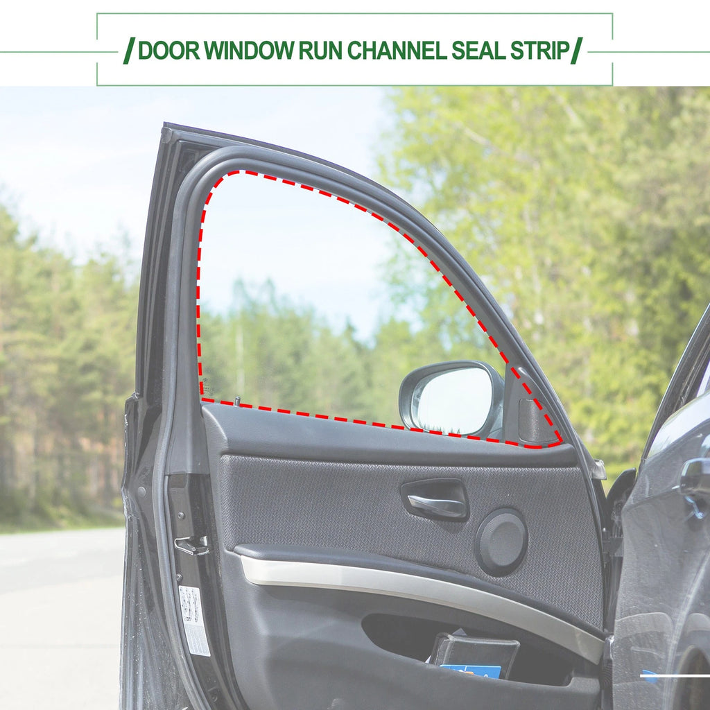 1Pc Front Left Door Window Run Channel Seal Strip for Honda Civic (No. 72275SNLT02)