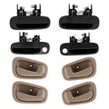 8pcs Exterior Door Handle for Toyota Corolla (1998–2002)