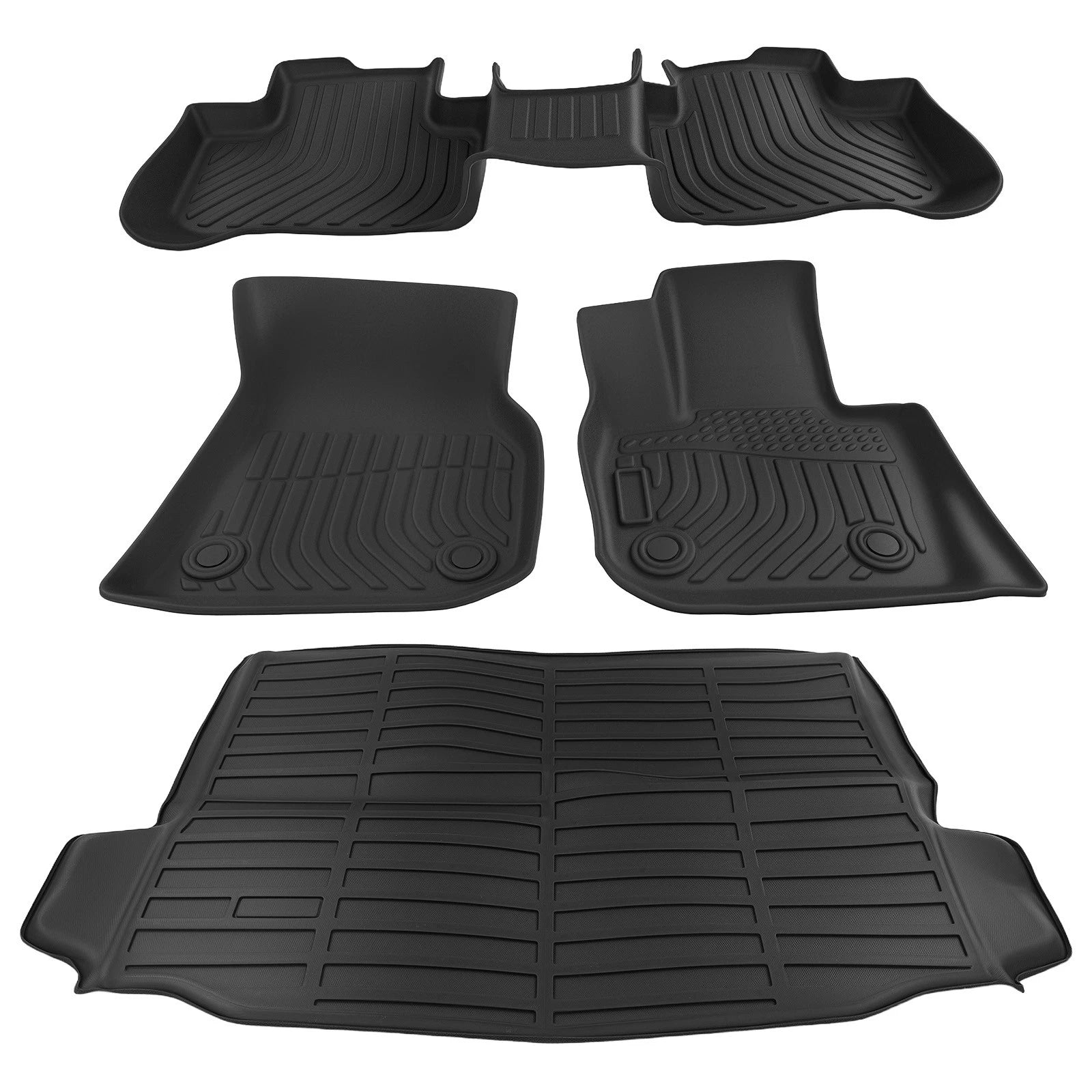 All-Weather Carpet Floor Mat Liner for BMW X3 (2019–2024) Black TPE