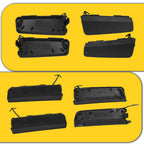 Set of 4 Tow Hook Eye Cover Caps for Toyota RAV4 (2019–2023)