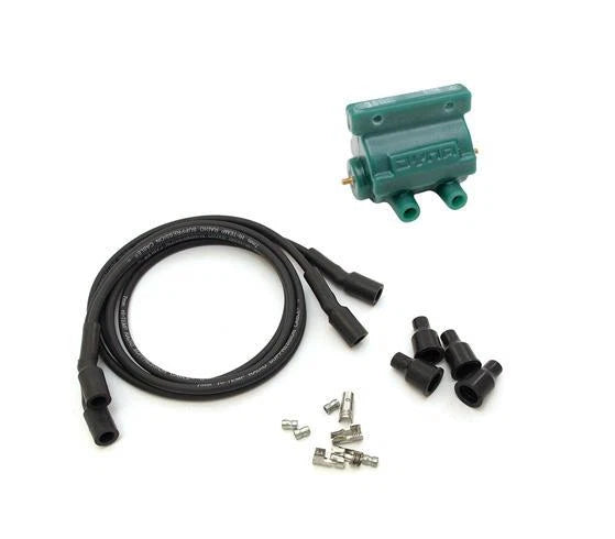 Dyna Ignition Dual Output Coil DC6-1 Wires DW-200 for Harley Davidson (1970–1971)