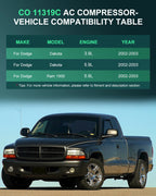A/C Compressor for Dodge Dakota Ram 1500 2500 3500 (2002–2003)
