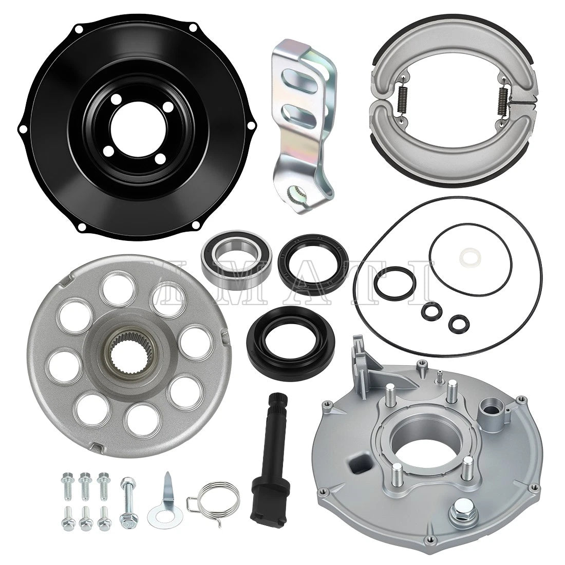 Rear Brake Panel & Drum & Cover Shoes for Honda Fourtrax 300 (1988–2000)