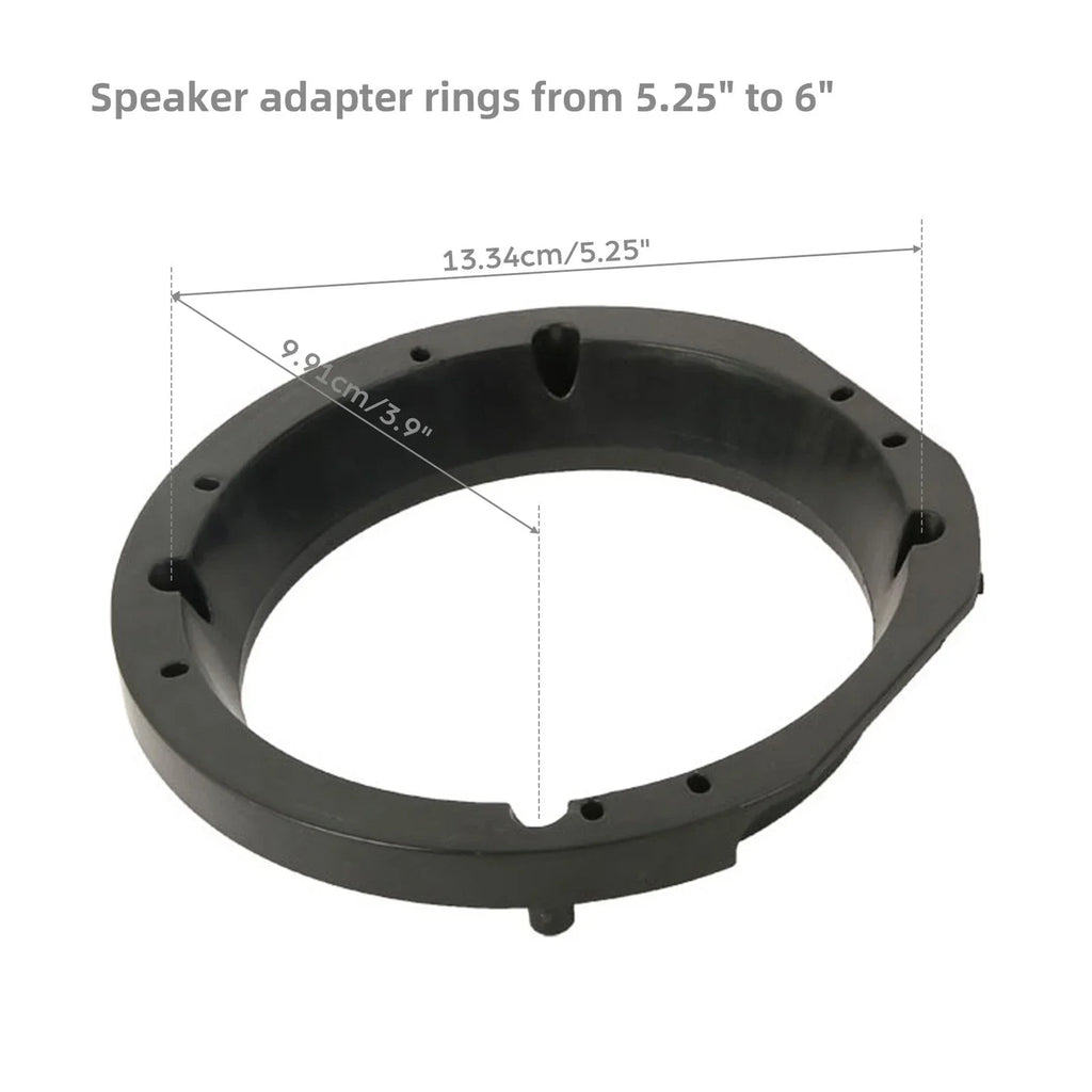 5.25" to 6" Speaker Adapter Rings for Harley Road King Batwing Fairing (1998-2013)