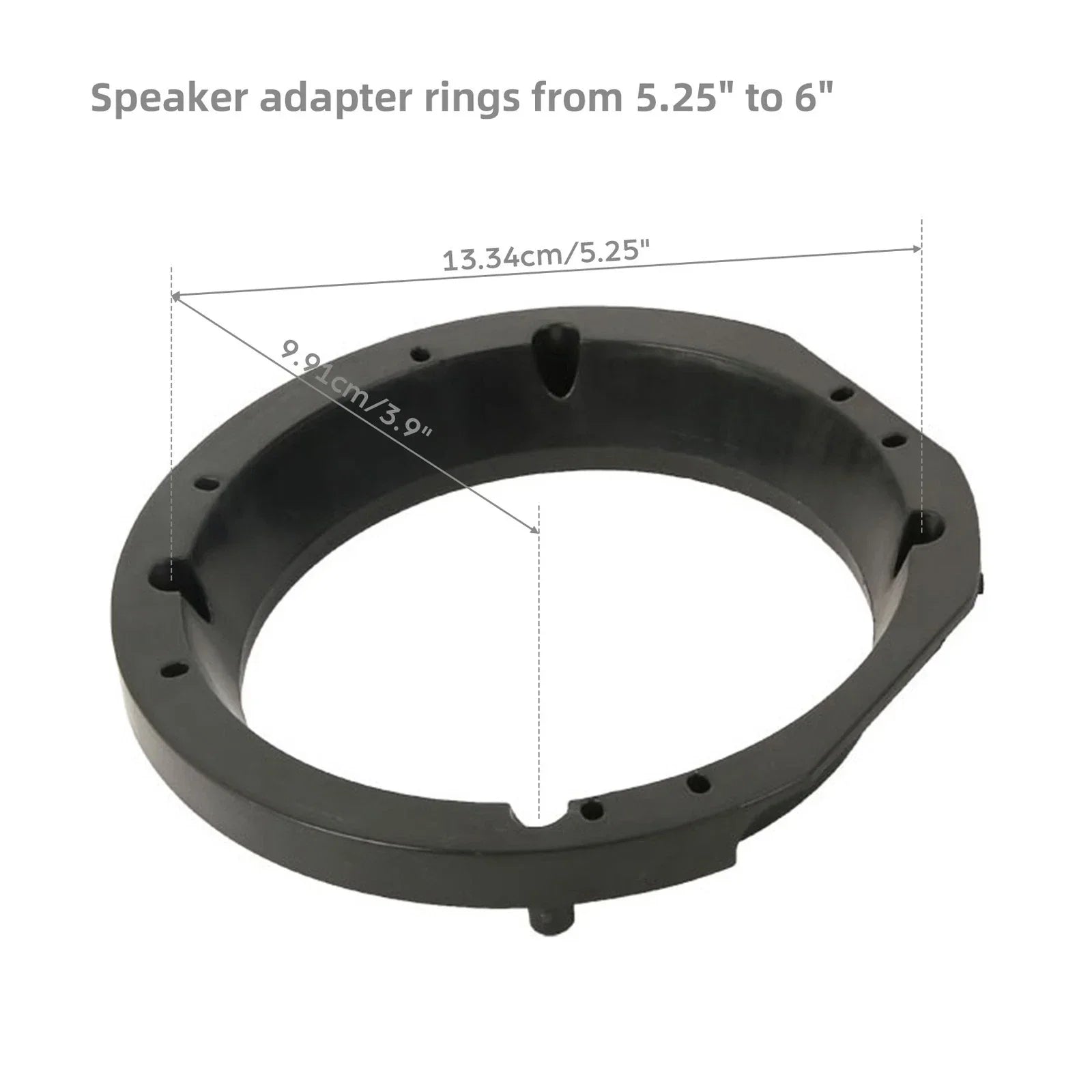 5.25" to 6" Speaker Adapter Rings for Harley Road King Batwing Fairing (1998-2013)