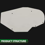 A/C & Heater Delete Panel for GM A Body (1973–1977) - Silver