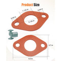 Set of 4 Silicone Flange Gaskets for TACO 007 Series Pumps