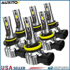 AUXITO 9005 9006 H11 LED Headlight Combo Kit for