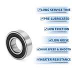 Deep Groove Ball Bearing 6003DDU for Scooter Skateboard Wheel (17x35x10mm)