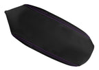 Leather Console Lid Armrest Cover for Dodge Neon (2000–2005) Purple Stitch