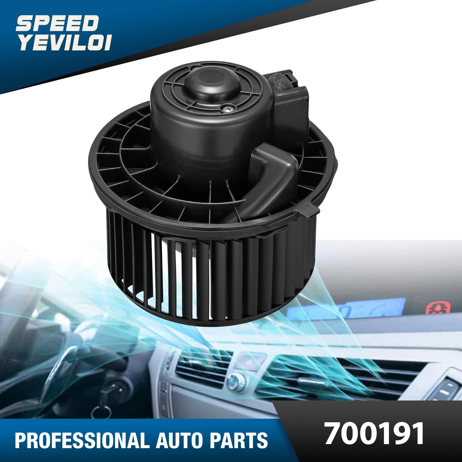 A/C Heater Blower Motor with Fan for Chevrolet Silverado GMC Sierra (2003–2006)
