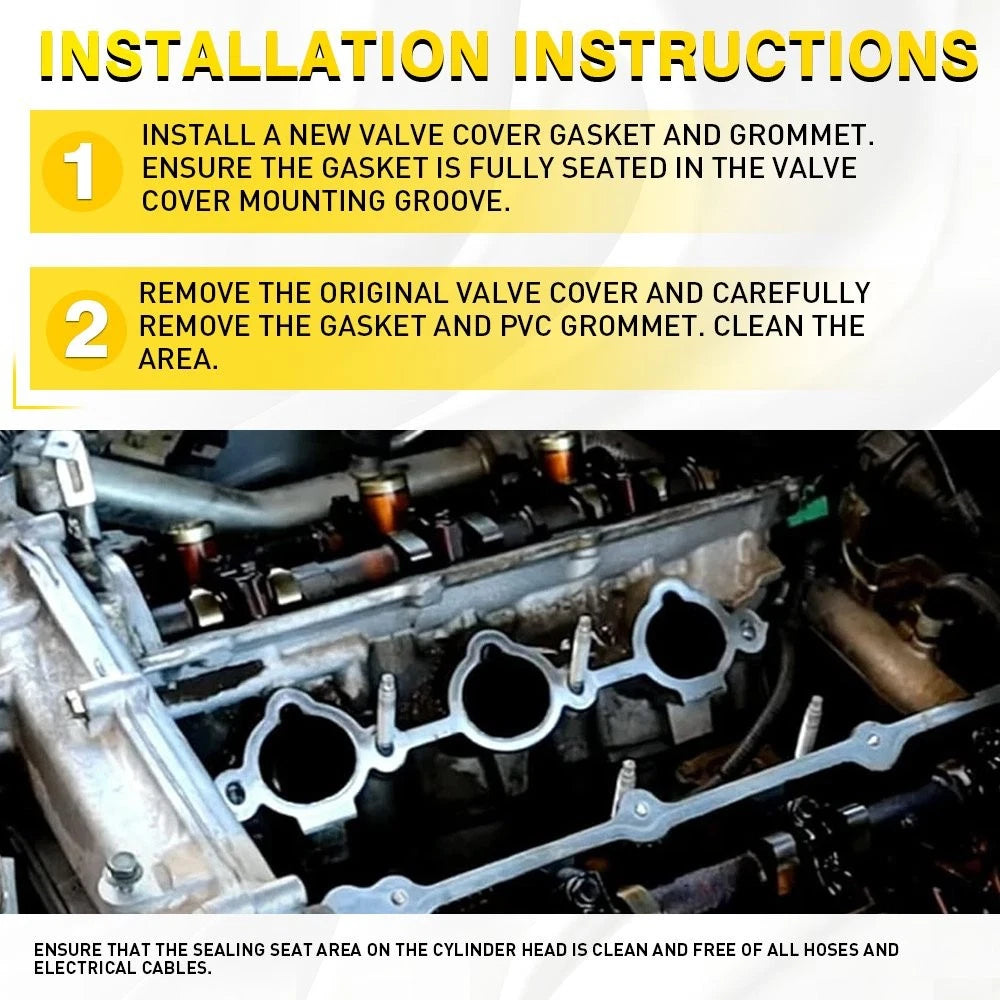 Valve Cover Gasket Set for Nissan Pathfinder (2005–2012) 4.0L V6
