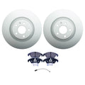 Front Rotors & Low-Met Disc Brake Pad Kit for Audi A6 Quattro (2012–2018)