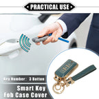 Remote Keyless Key Fob Cover Kit for Mitsubishi Outlander (2013–2021) TPU Blue