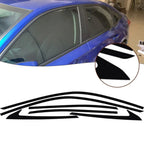 WINDOW TRIM Chrome Delete Cover Decal for Honda Civic Sedan