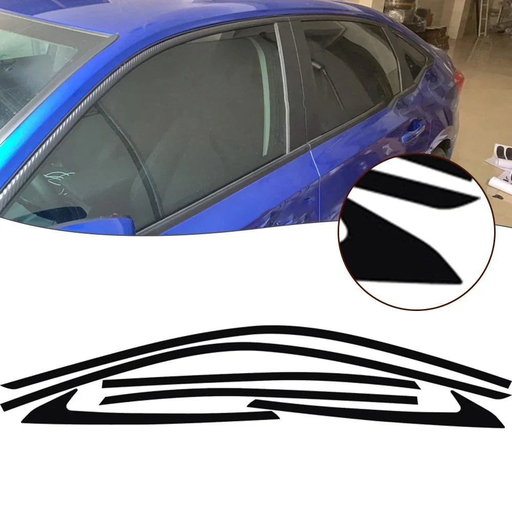 WINDOW TRIM Chrome Delete Cover Decal for Honda Civic Sedan