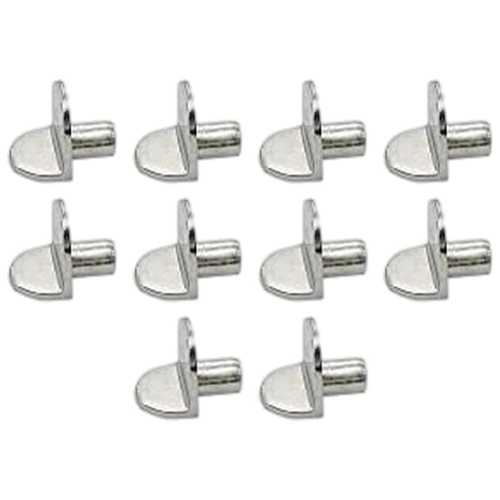 Set of 4 Plastic Alloy Shelf Supports for Cabinets Bookcases 5mm