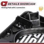 Heated Right Passenger Side Tow Mirror Glass for Ford 