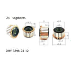 Copper Commutator for High Speed DC Motors (28 x 5 x 12 x 18 mm)