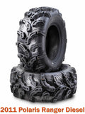 Front Tire Set 27x9-12 for Polaris Ranger Diesel ATV (2011)