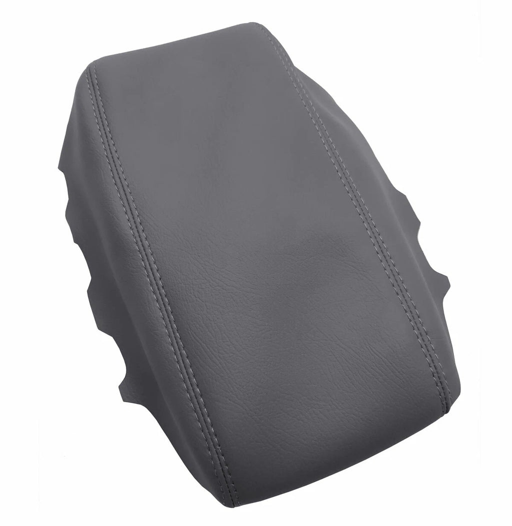 Leather Console Lid Armrest Cover for Hyundai Elantra (2017–2020) Gray