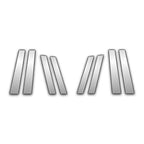 8Pc Chrome Pillar Post Covers for 07-15 Audi Q7 - Upgrade Your Auto P1033