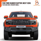 3 x White LED Front Grille Lights for Ford Ranger Raptor (2022-2025)
