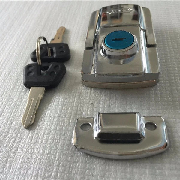 Motorcycle Trunk Lock Latch for Harley Honda Yamaha Suzuki Cruiser (Fits Various)