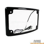 7"x4" Curved License Plate Frame w/ LED Light for Harley Touring (2009-2023)