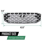 Front Upper Grille Assembly for Hyundai Santa Fe (2021–2022) Chrome