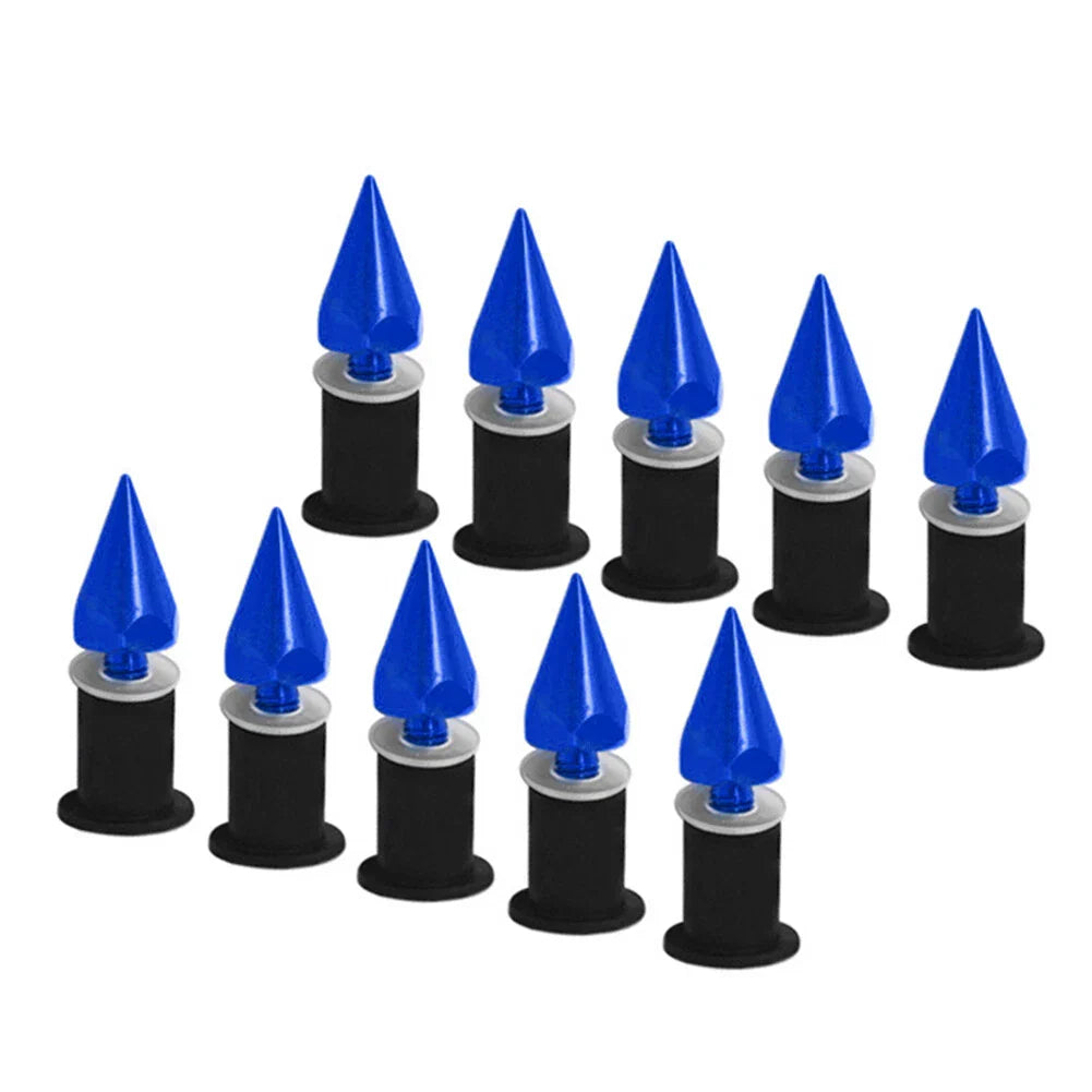 5MM Windshield Spike Bolts for Motorcycle - 10 Pcs Blue